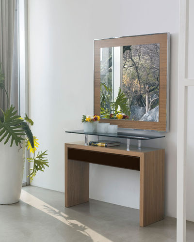 Console contemporaine - ADE - ANTONELLOITALIA - en bois / en verre / en bois laqué
