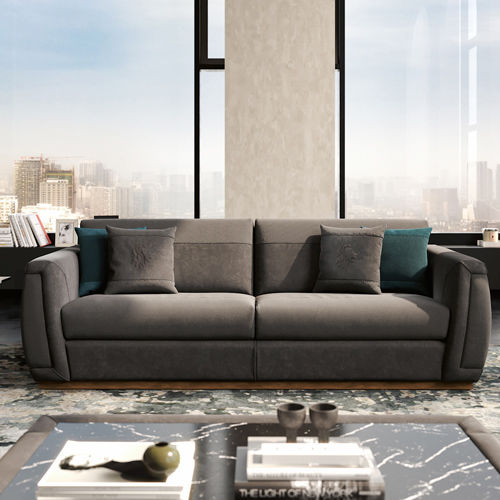 Canapé contemporain - OSCAR - SAN MARCO - en velours / avec coussin amovible / Home Cinéma