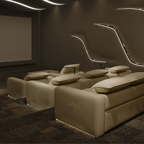 Fauteuil de cinéma en tissu - JAZZ LUXURY - SAN MARCO - en cuir / Home Cinéma / résidentiel
