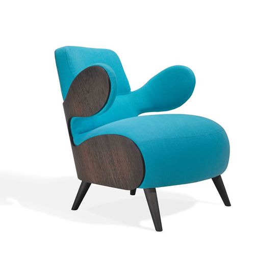 Fauteuil contemporain - CARTOON  - Sawaya & Moroni - en tissu / en bois