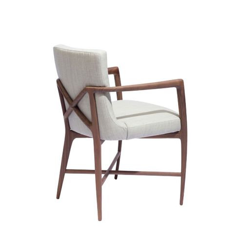 Chaise contemporaine - SHANGHAI - Sawaya & Moroni - d'intérieur / en tissu / avec piètement en bois