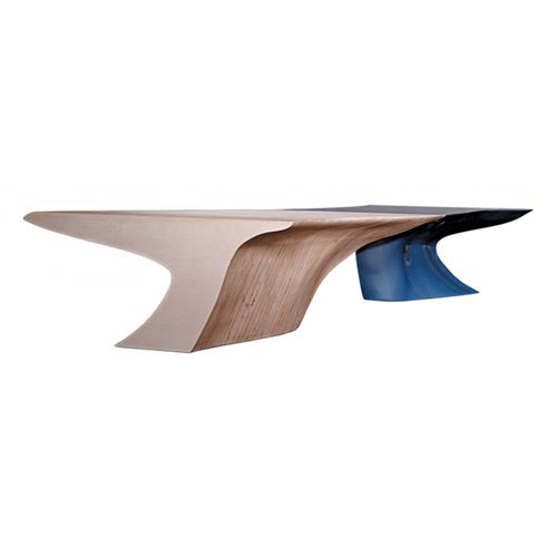 Table design original - STALACTITE + STALAGMITE - Sawaya & Moroni - en bois / par Zaha Hadid