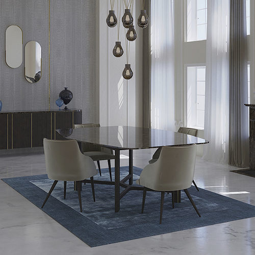 Chaise de salle à manger contemporaine - Molly - Scandal Home Couture - d'intérieur / en velours / tapissée
