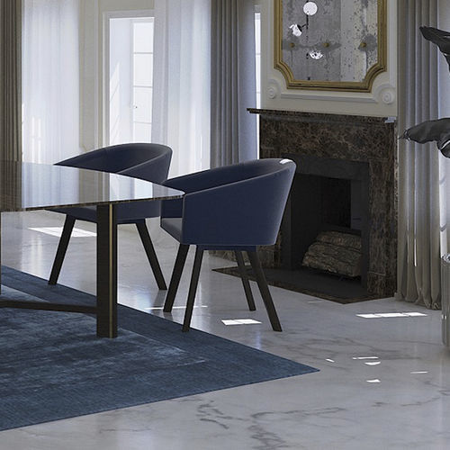 Chaise de salle à manger contemporaine - KIKI - Scandal Home Couture - d'intérieur / en velours / tapissée
