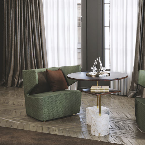 Fauteuil contemporain - EMBRACE - Scandal Home Couture - en velours / vert / de salon