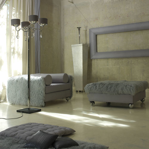 Fauteuil contemporain - CUBICA - Scandal Home Couture - en velours / en soie / gris