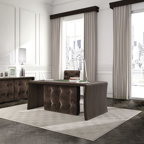 Bureau sur pied - WALL STREET - Scandal Home Couture - contemporain / en chêne / en velours