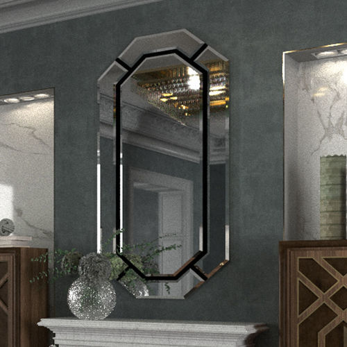 Miroir mural - Scandal Home Couture - contemporain / en bois / doré
