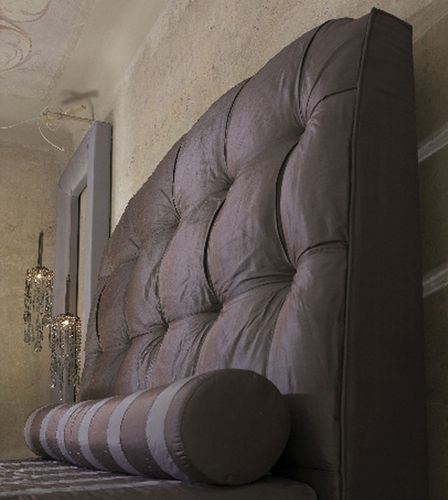 Tête de lit pour lit double - PASCIA - Scandal Home Couture - contemporaine / en soie / grise