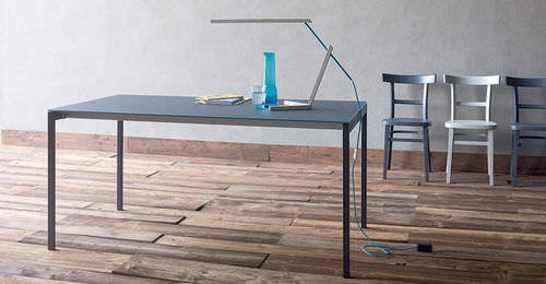 Table contemporaine - OSCAR - Sedit - en verre / en verre laqué / rectangulaire