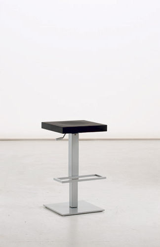 Tabouret de bar contemporain - PLANO AIR - Sedit - avec piètement en métal / tapissé / noir