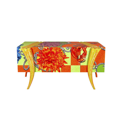 Buffet sur pieds hauts - OPUS  - Sergio Villa Mobilitaly - de style / en bois laqué / 4 pieds