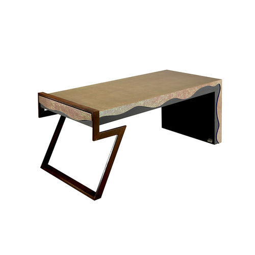 Bureau sur pied - Onda - Sergio Villa Mobilitaly - contemporain / bois / en fer