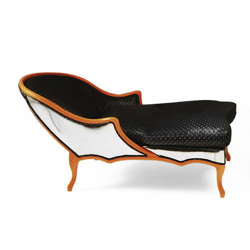 Chaise longue de style - Vis-à-Vis  - Sergio Villa Mobilitaly - en tissu / en cuir / en bois