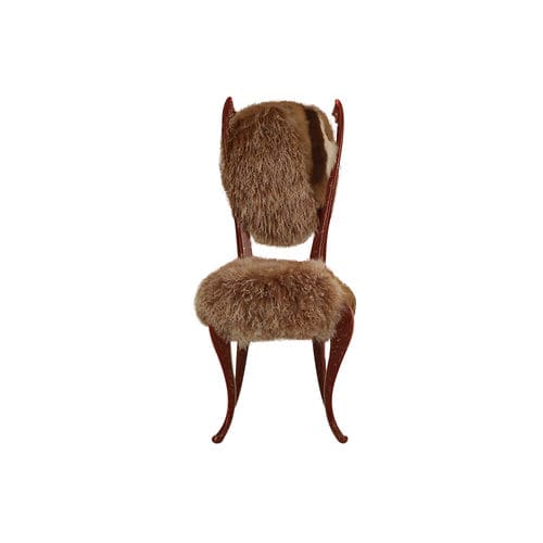 Chaise de style - Turan - Sergio Villa Mobilitaly - d'intérieur / en tissu / en fourrure écologique