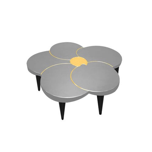 Table basse contemporaine - Tiarè - Sergio Villa Mobilitaly - en bois / avec piètement en bois laqué / résidentielle