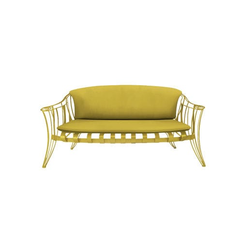 Canapé de style - GARDEN - Sergio Villa Mobilitaly - de jardin / en tissu / avec accoudoirs