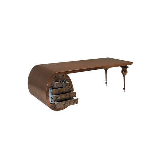 Bureau sur pied - Caos - Sergio Villa Mobilitaly - de style / en bois / en fonte
