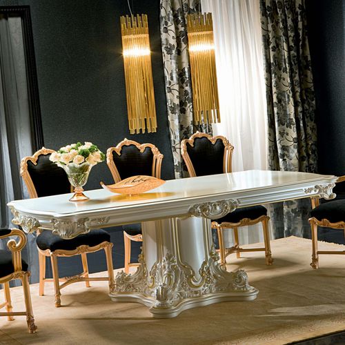 Table à manger de style - APOLLONIA - Silik - en cristal / rectangulaire / pour hôtel
