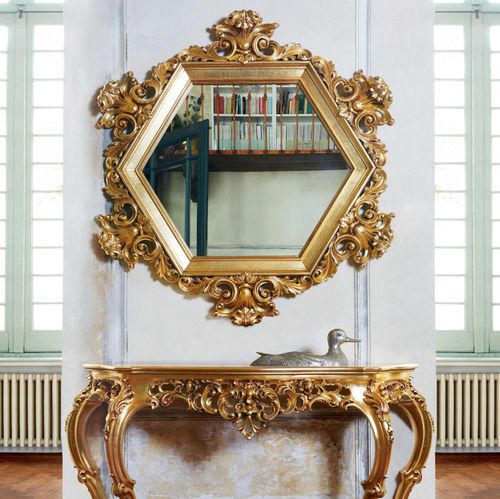 Miroir mural - 1122  - Silik - pour hôtel / de style / en métal