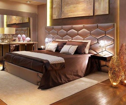 Lit double - Diamond  - Siwa Soft Style Home - contemporain / tapissé / avec tête de lit