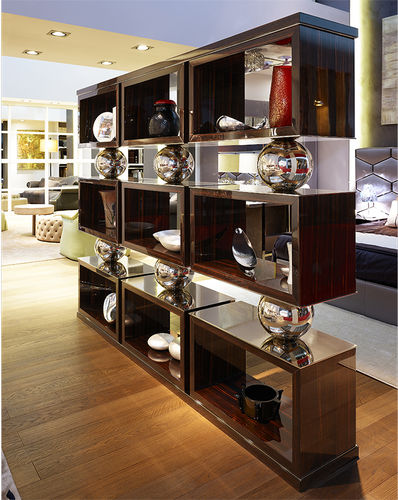Étagère contemporaine - Spheres - Siwa Soft Style Home - en bois / en métal chromé / de salon
