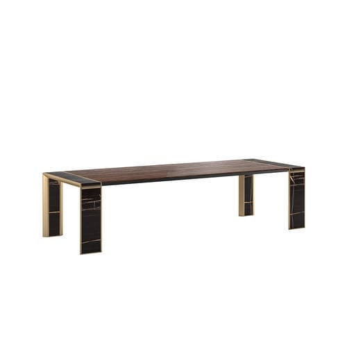 Table à manger contemporaine - Desire - Siwa Soft Style Home - en bois / avec piètement en métal / avec piètement en marbre