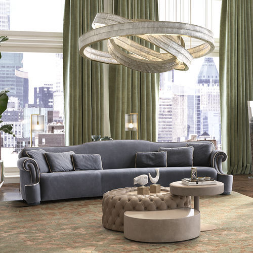 Canapé contemporain - One - Siwa Soft Style Home - en tissu / gris / beige