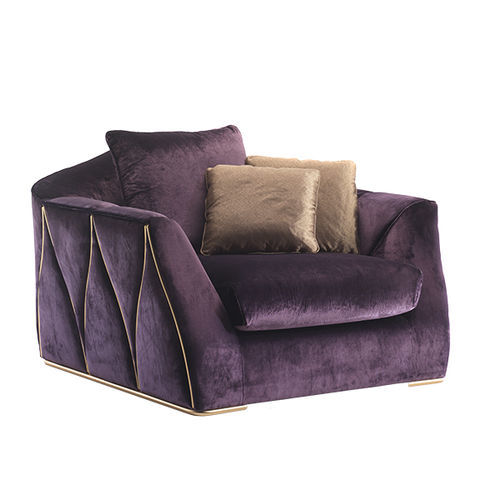 Fauteuil contemporain - Arcadia  - Siwa Soft Style Home - en tissu / avec coussin amovible / Fabriqué en Italie