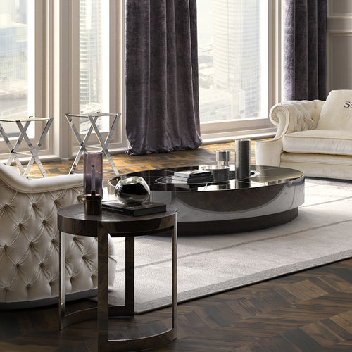 Table basse contemporaine - Avalon  - Siwa Soft Style Home - en verre / en bois / en marbre
