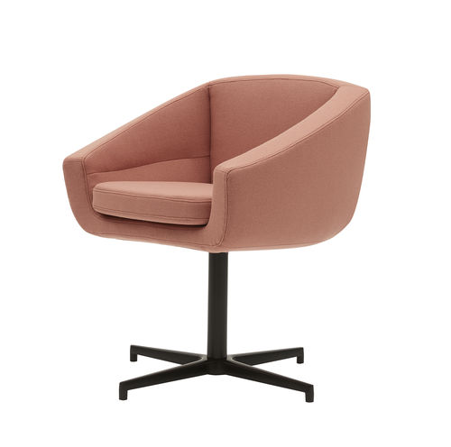 Fauteuil contemporain - AIKO - SOFTLINE - en tissu / en aluminium / avec revêtement amovible