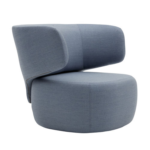 Fauteuil contemporain - BASEL - SOFTLINE - en tissu / avec revêtement amovible / couleur personnalisable
