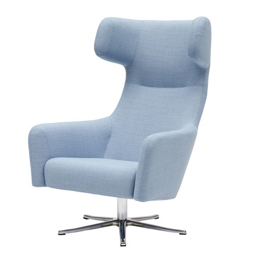 Fauteuil contemporain - HAVANA - SOFTLINE - en tissu / en aluminium / à oreilles