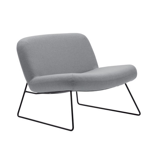 Chauffeuse contemporaine - JAVA - SOFTLINE - en tissu / en acier / avec revêtement amovible