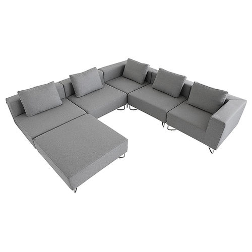 Canapé modulable - LOTUS - SOFTLINE - contemporain / en tissu / avec revêtement amovible