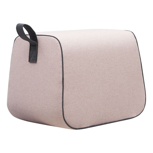 Pouf contemporain - NECTOR - SOFTLINE - en tissu / rectangulaire / pour hôtel