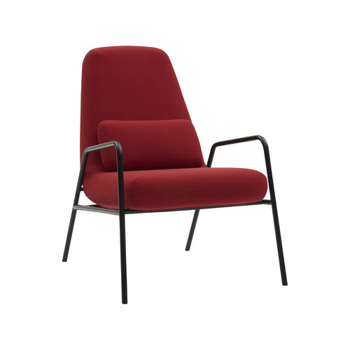 Chaise design scandinave - NOLA - SOFTLINE - d'intérieur / en tissu / avec piètement en acier