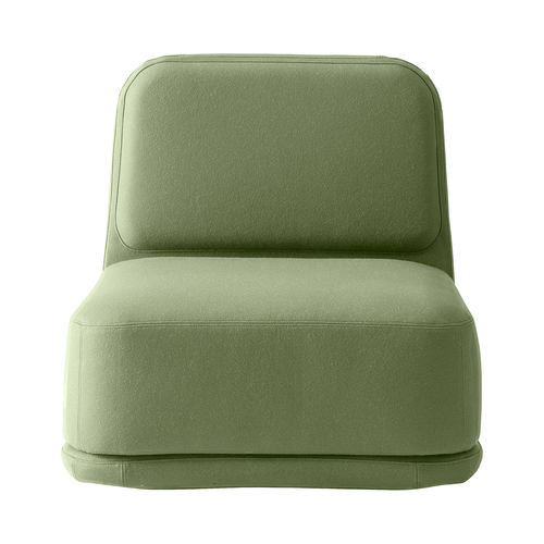 Chauffeuse contemporaine - STANDBY Medium - SOFTLINE - en tissu / avec revêtement amovible / couleur personnalisable
