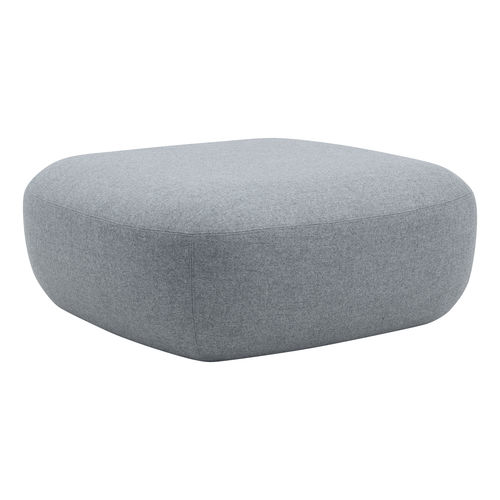 Pouf contemporain - CLAY - SOFTLINE - en tissu / rectangulaire / déhoussable