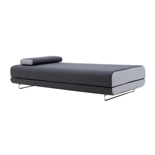 Lit de jour contemporain - SHINE - SOFTLINE - en tissu / avec piètement en acier / avec piètement en HPL