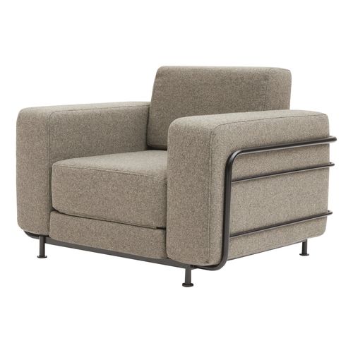 Fauteuil contemporain - SILVER - SOFTLINE - en tissu / en acier / avec revêtement amovible