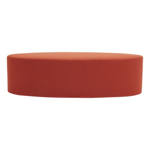 Pouf contemporain - BON-BON - SOFTLINE - en tissu / ovale / avec revêtement amovible