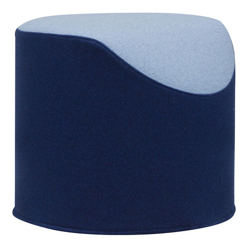 Pouf contemporain - CORAL - SOFTLINE - en tissu / rond / avec revêtement amovible