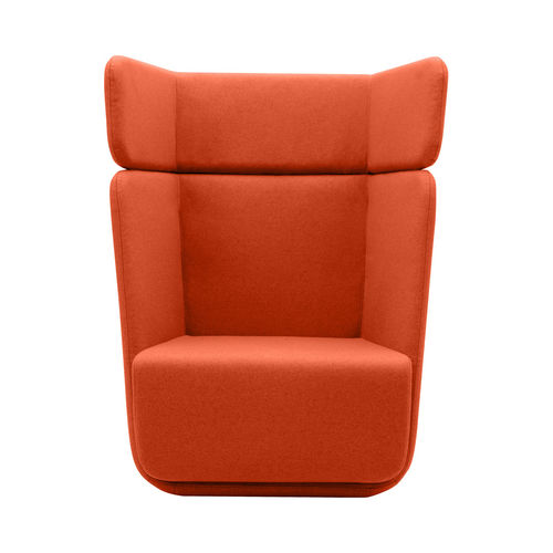 Fauteuil contemporain - BASKET - SOFTLINE - en tissu / avec repose-pieds / avec revêtement amovible
