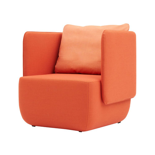 Fauteuil contemporain - OPERA LOW - SOFTLINE - en tissu / avec revêtement amovible / couleur personnalisable