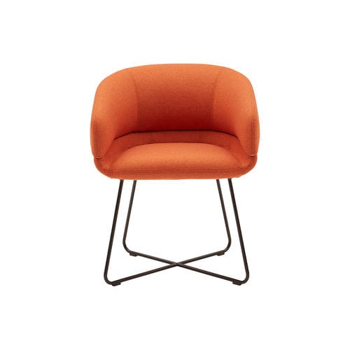 Chaise contemporaine - CALETO - SOFTLINE - d'intérieur / en tissu / en mousse de polyuréthane