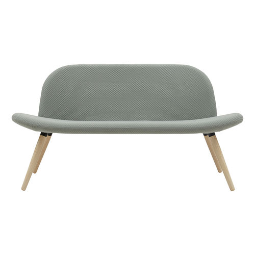 Banquette contemporaine - ORLANDO WOOD - SOFTLINE - en tissu / en frêne / contract