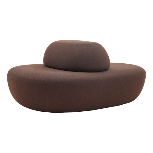 Pouf contemporain - SISTERS LARGE - SOFTLINE - en tissu / avec revêtement amovible / contract