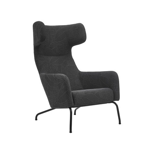 Fauteuil contemporain - HAVANA - SOFTLINE - en tissu / en acier / avec repose-pieds