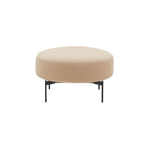 Pouf contemporain - JOE - SOFTLINE - en tissu / rond / avec revêtement amovible